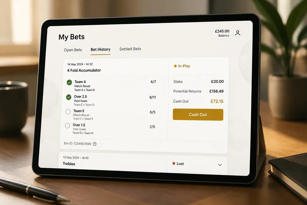 Live Betting and Cash Out Options